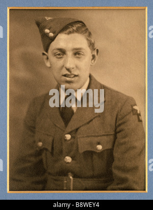 Young man in a British Royal Air Force uniform during the 2nd World War in 1939 Stock Photo