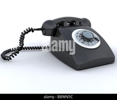 Retro styled telephone Stock Photo