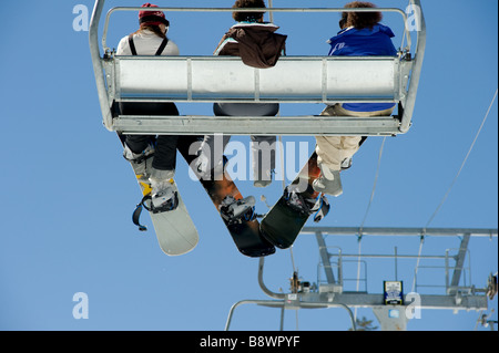 Ski Resort in Lake Tahoe California Stock Photo