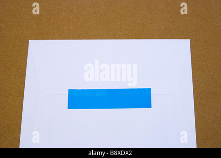 envelope closed with adhesive tape Stock Photo