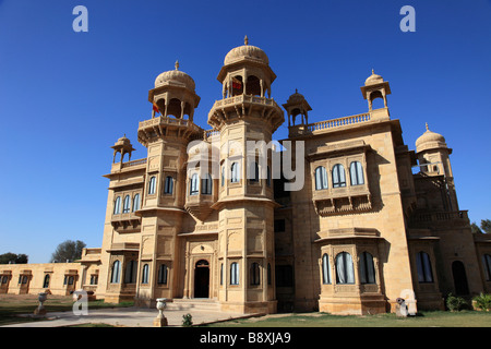 India Rajasthan Jaisalmer Jawahar Niwas Palace Hotel Stock Photo