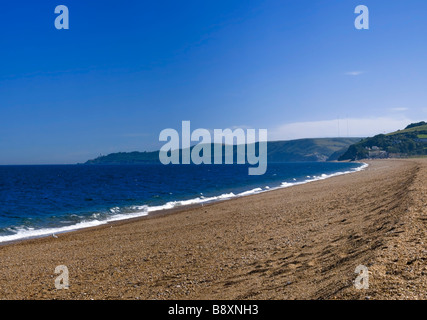 sand sandy pebbles beach beaches geography geology spit spit bar slapton sands slapton start bay tourism tourist vacation Stock Photo