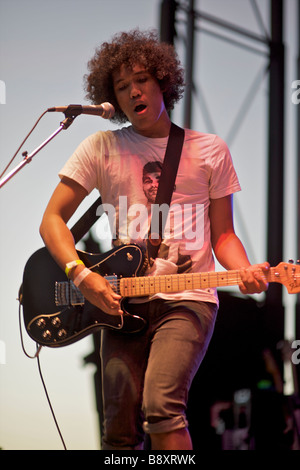 Black Kids guitarist vocalist Reggie Youngblood Stock Photo