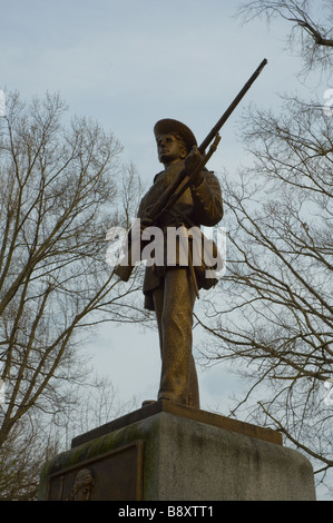 'Silent Sam' Confederate Soldier Memorial at the University of North Carolina at Chapel Hill Stock Photo