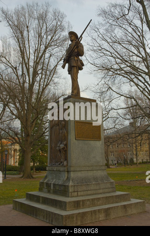 'Silent Sam' Confederate Soldier Memorial at the University of North Carolina at Chapel Hill Stock Photo