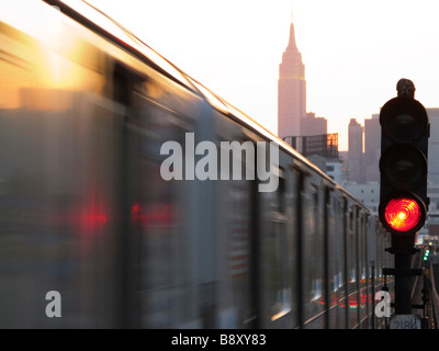 New red train Stock Photo - Alamy