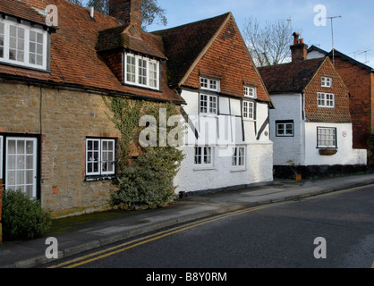 16th and 17th century cottages on Mill Lane, Godalming, Surrey, England. Stock Photo