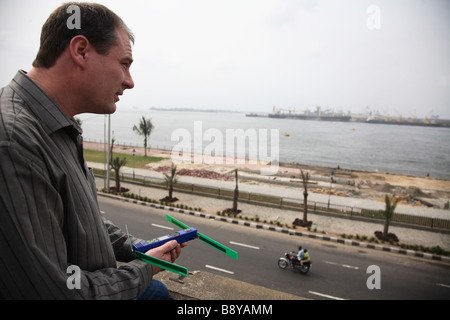 Electronic waste in Nigeria. Tons of e-waste from Western countries end up in West Africa, including Nigeria. Stock Photo