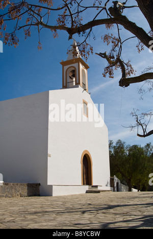 Church of Sant Joan de Labritja, Ibiza, Spain, Stock Photo