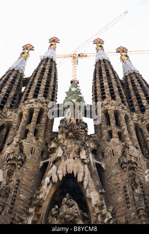 The Sagrada Famlia in Barcelona Spain. Stock Photo