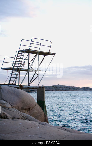 Cliffs by the water, Bohuslan, Sweden Stock Photo - Alamy