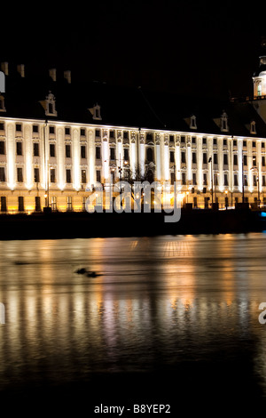 University of Wroclaw night shot beauty architecture Stock Photo