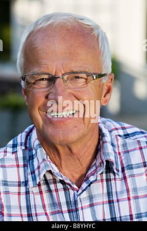 Portrait of an elderly man Sweden. Stock Photo