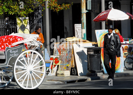 Decatur Street, New Orleans, Louisiana, United States of America, North America Stock Photo