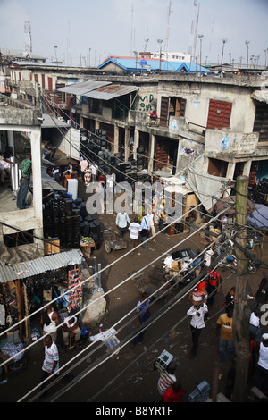 Electronic waste in Nigeria. Tons of e-waste from Western countries end up in West Africa, including Nigeria. Stock Photo