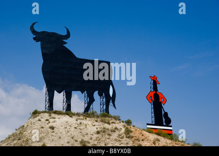 Europe Spain Andalucia Jerez Tio Pepe and bull Stock Photo