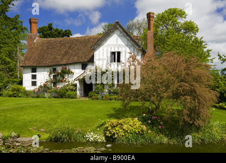 Lower Brockhampton House the medieval manor house on the Brockhampton Estate in Worcestershire Stock Photo