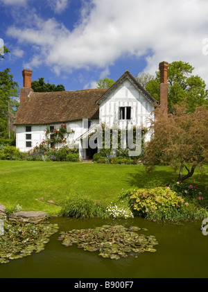 Lower Brockhampton House the medieval manor house on the Brockhampton Estate in Worcestershire Stock Photo