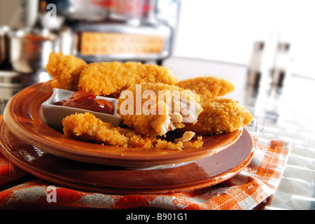 Southern Deep Fried Chicken Stock Photo