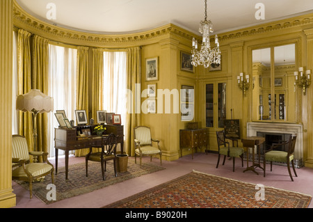 The Study at Polesden Lacey, nr Dorking, Surrey. Stock Photo