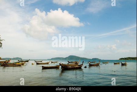 Fishermen boats in Phuket, Thailand. Stock Photo