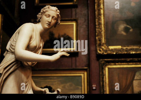 Statue of Arethusa by John Edward Carew (1785-1868) in the North Gallery at Petworth House. Stock Photo