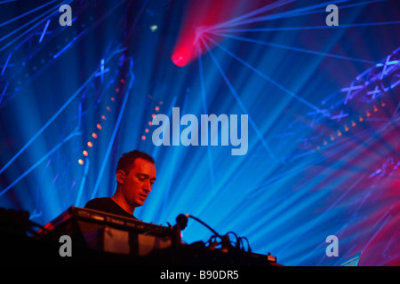 Live performance of DJ Paul van Dyk at Trance Energy 2009 in the Jaarbeurs in the city Utrecht Stock Photo