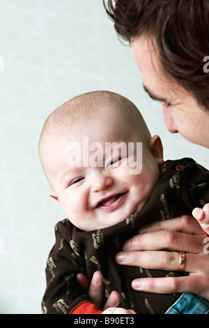 Father with baby. Stock Photo