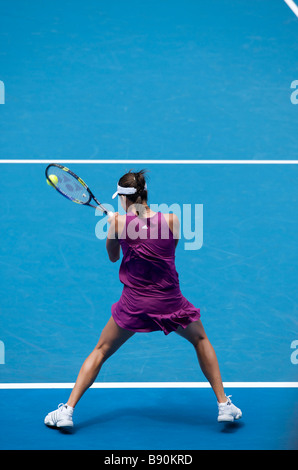 Adidas' female tennis player Ana Ivanovic of Serbia during the Australian Open Grand Slam 2009 in Melbourne Stock Photo