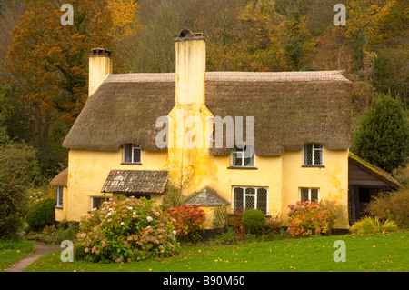 Bow cottage Selworthy Exmoor Somerset UK Stock Photo - Alamy