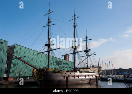 The Amsterdam Nemo Science Centre Amsterdam Stock Photo