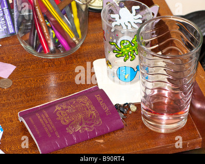 students desk at university Stock Photo