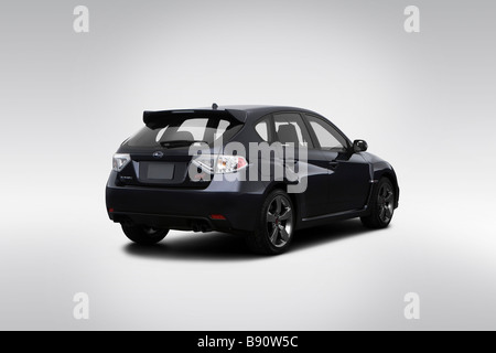 2009 Subaru Impreza WRX STI in Gray - Drivers Side Profile Stock Photo