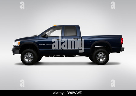 2009 Dodge Ram 2500 SLT in Blue - Drivers Side Profile Stock Photo