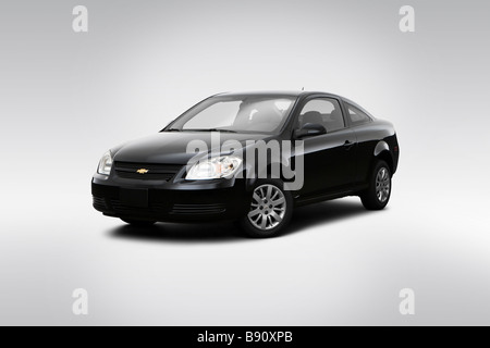 2009 Chevrolet Cobalt LT in Black - Front angle view Stock Photo