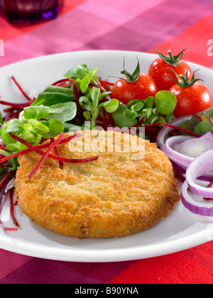 breaded burger Stock Photo