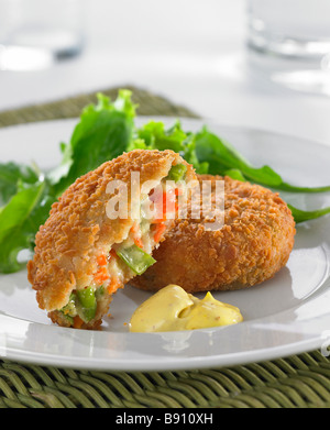 veggie burger Stock Photo