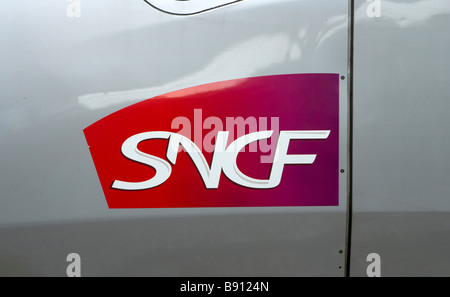 Logo of SNCF - French National Railway Stock Photo