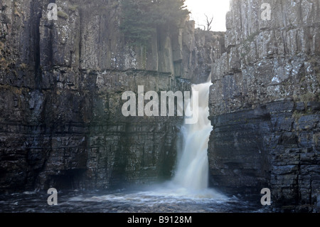 High Force Waterfall, Near Middleton-in-Teesdale, County Durham, UK Stock Photo