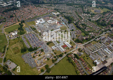 Aerial view of Shrewsbury Royal Hospital in Shropshire England Uk Stock Photo