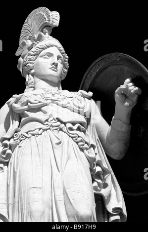 White marble statue of the ancient greek goddess Athena Pallas- Athens, Greece Stock Photo