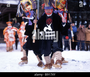 Hachinohe Enburi Festival, Aomori, Japan Stock Photo