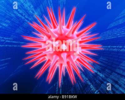Computer Virus Video Visual Computer virus conceptual artwork Stock Photo - Alamy
