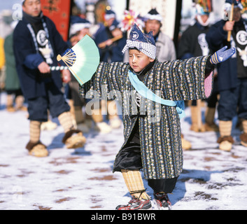 Hachinohe Enburi Festival, Aomori, Japan Stock Photo