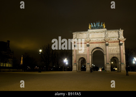 Arc de Triomphe du Carrousel in Paris, France Stock Photo