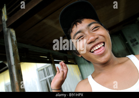 kampung dalam bugis, pontianak, kalimantan, Indonesia Stock Photo