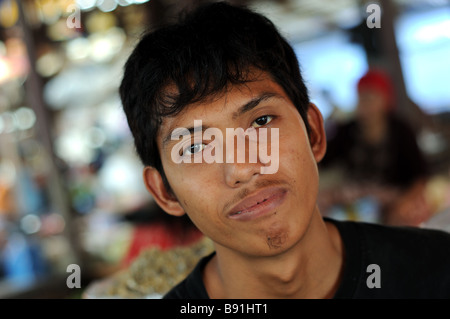 kampung dalam bugis, pontianak, kalimantan, Indonesia Stock Photo