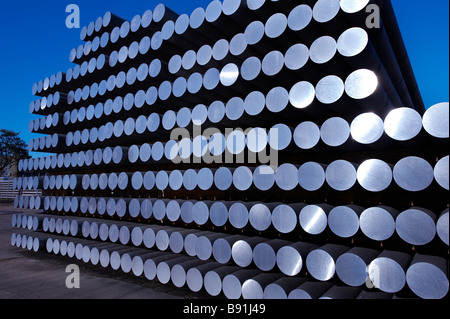 Aluminum rods Stock Photo