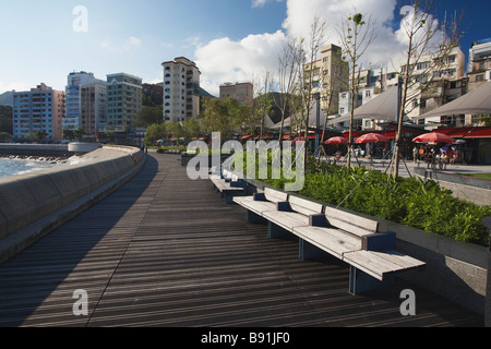 Waterfront Promenade, Stanley, Hong Kong Stock Photo