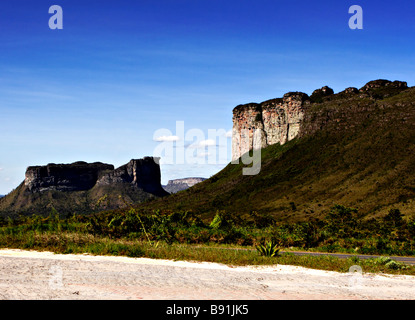 Morro do Camelo Chapada Diamantina National park with Canyonlandscape Bahia Brazil South America Stock Photo